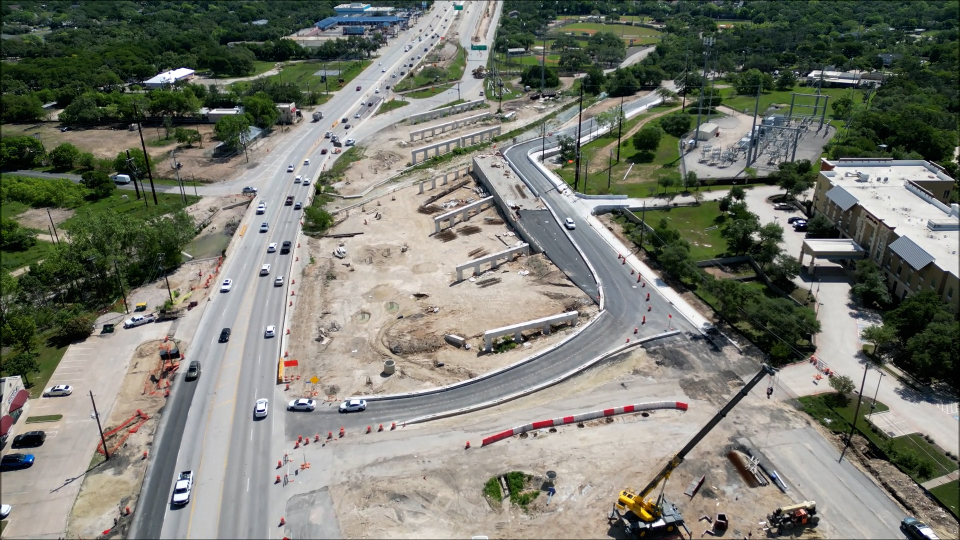 New eastbound US 290 frontage road.